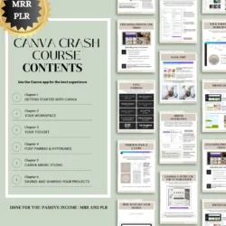 Canva Crash Course and Master Resell Rights (MRR) with Private Label Rights (PLR)