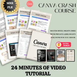 Canva Crash Course and Master Resell Rights (MRR) with Private Label Rights (PLR)