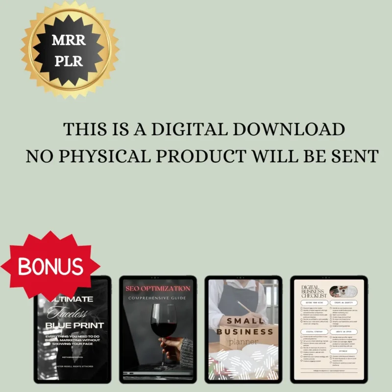 Canva Crash Course and Master Resell Rights (MRR) with Private Label Rights (PLR)