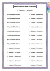 1300+ ALPHABET PRINTABLES WORKSHEETS
