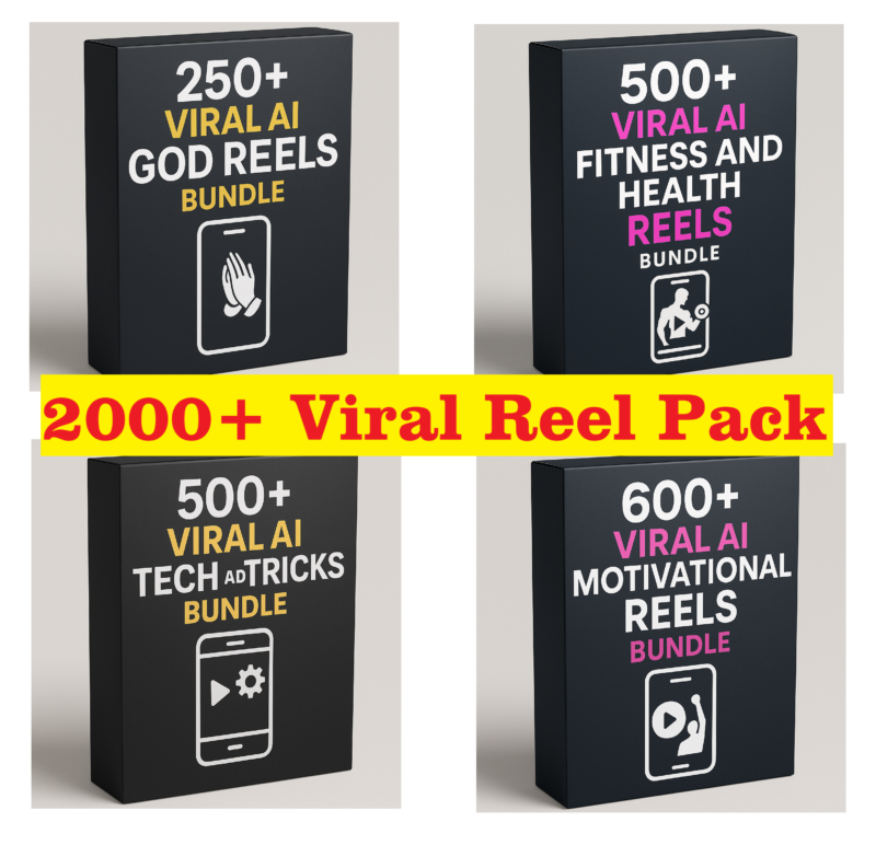 2000+ Viral Reels Bundle | 4 in 1 Pack