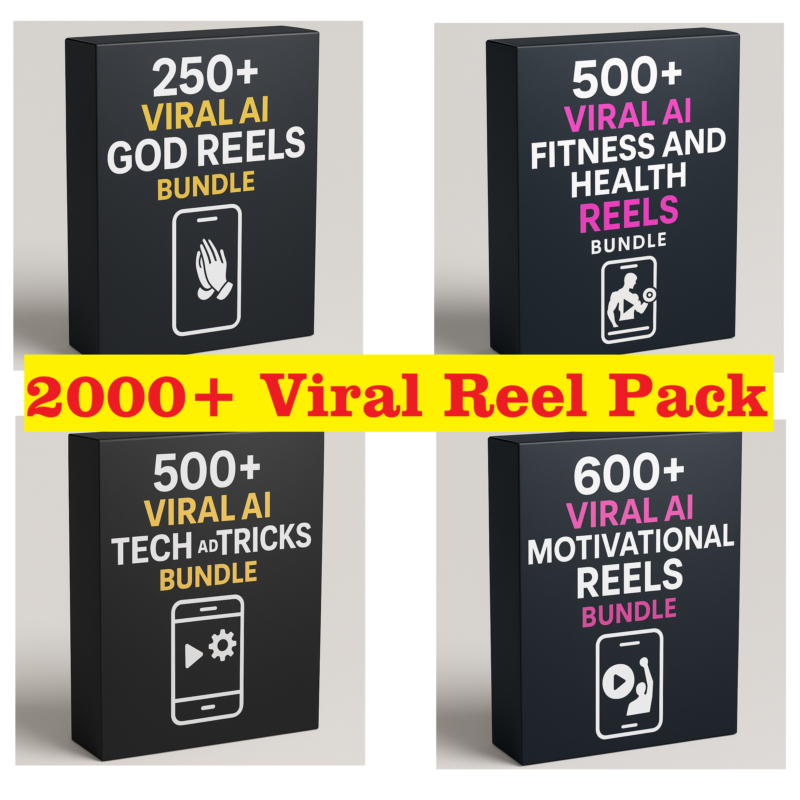 2000+ Viral Reels Bundle | 4 in 1 Pack