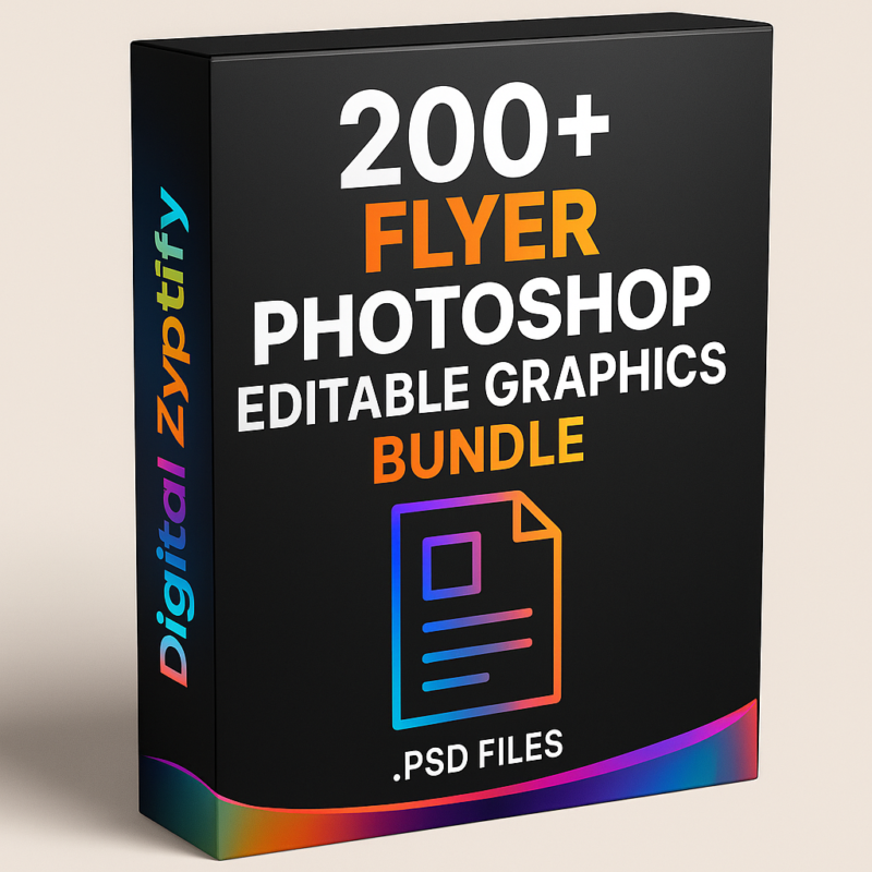 200+Flyer Photoshop Editable Graphics Bundle