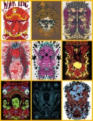 760 Tshirts Tattoos Posters Designs Vector Bundle (.CDR Editable Files)